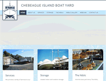 Tablet Screenshot of chebeagueislandboatyard.com